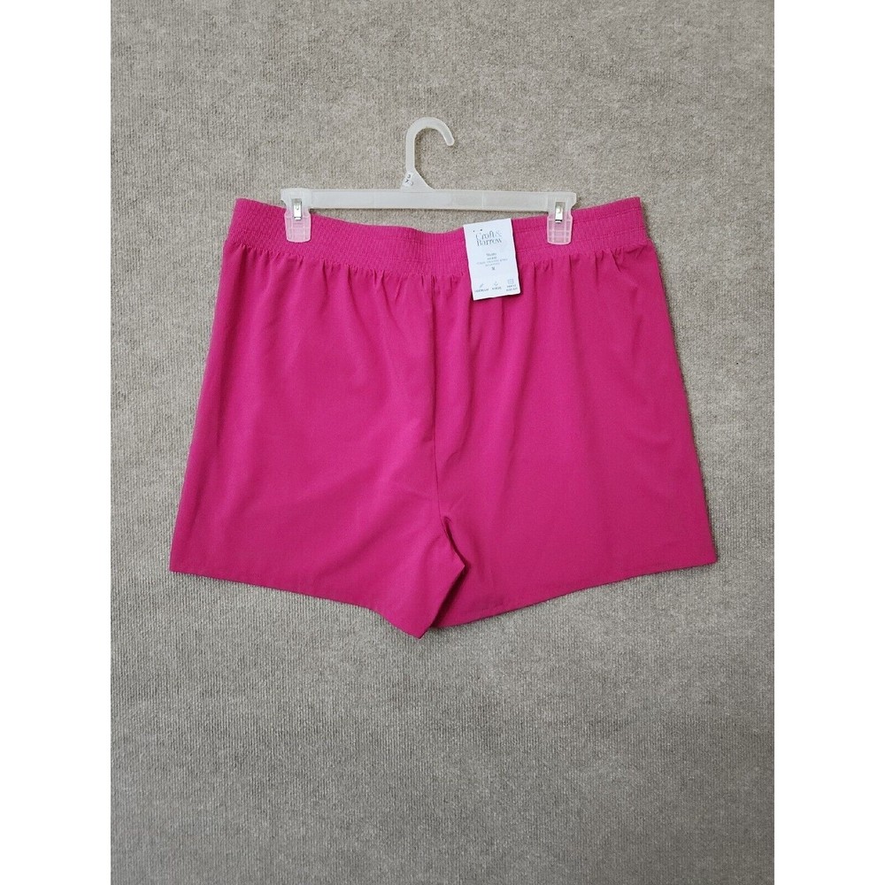 Croft & Barrow Lightweight Shorts Womens 1X Pink Pull On Wicking NEW - Picture 3 of 7